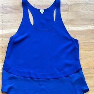 Wilfred | 100% Silk Royal Blue Racerback Tank | XS